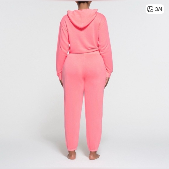 SKIMS Soft Lounge Pink Joggers Modal Cotton Size S - Picture 2 of 5